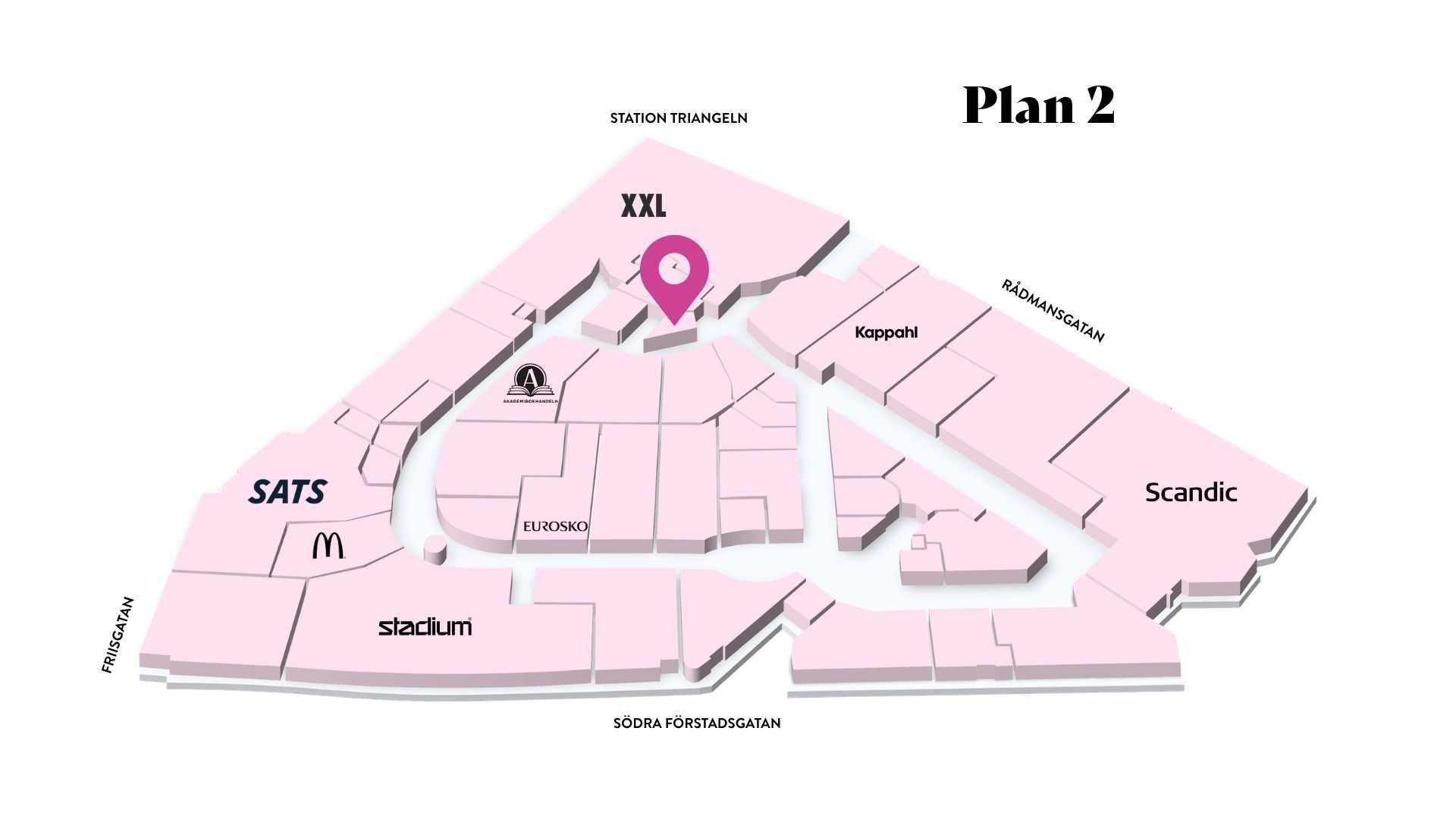 Klockan & Smycket i Triangelns köpcentrum, Malmö – karta till klock- och smyckesbutik.