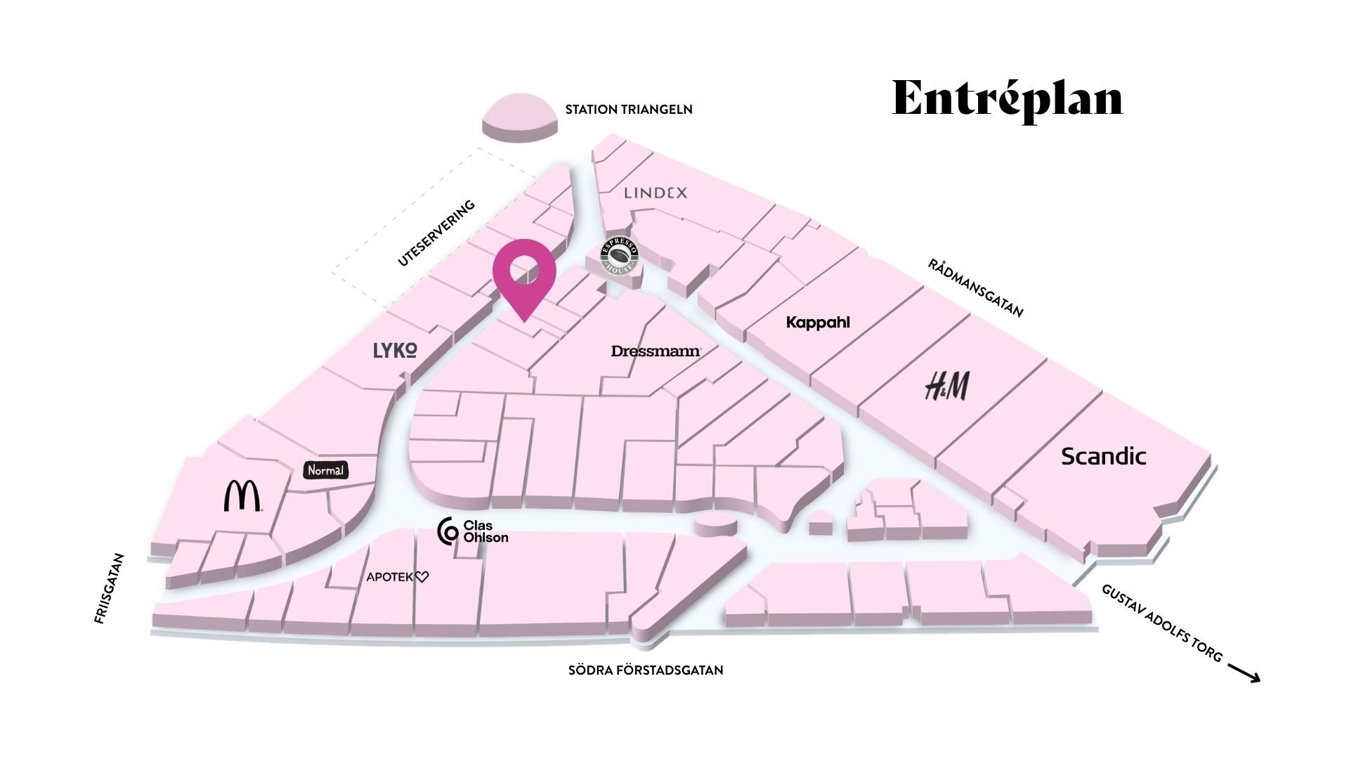 Nikita Hair i Triangelns köpcentrum, Malmö – karta till frisörsalong.